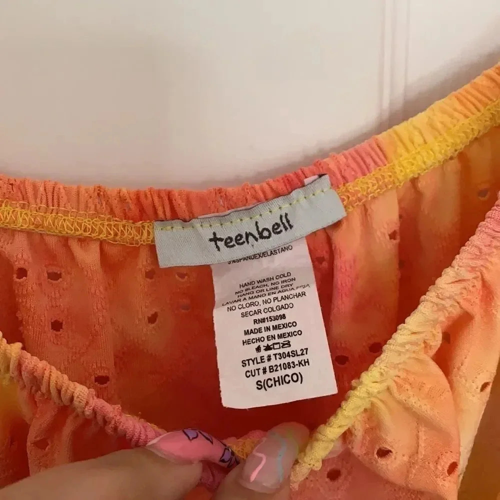 Teenbell Tie dye off the shoulder top - Picture 3 of 3